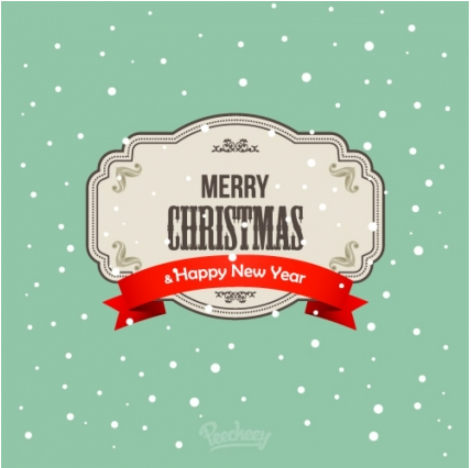 Christmas and new year vector material