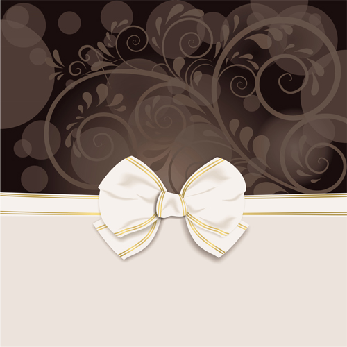 Christmas bow background vectors graphic