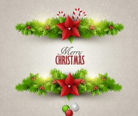 Christmas festvial card template gray vector 01