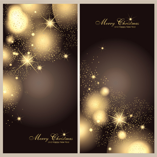 Christmas glisten banner 1 vector