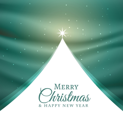 Christmas green with white background vector template