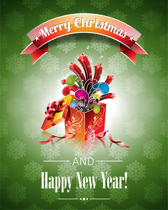 Christmas Holiday Poster 1 Vector Free Download