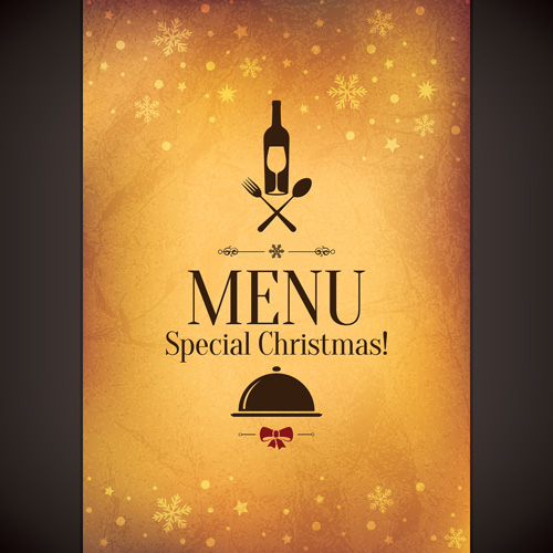 Download Christmas Menu Cover Vector Graphic Free Download SVG Cut Files