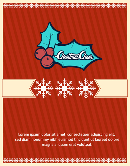 Christmas red background design vector