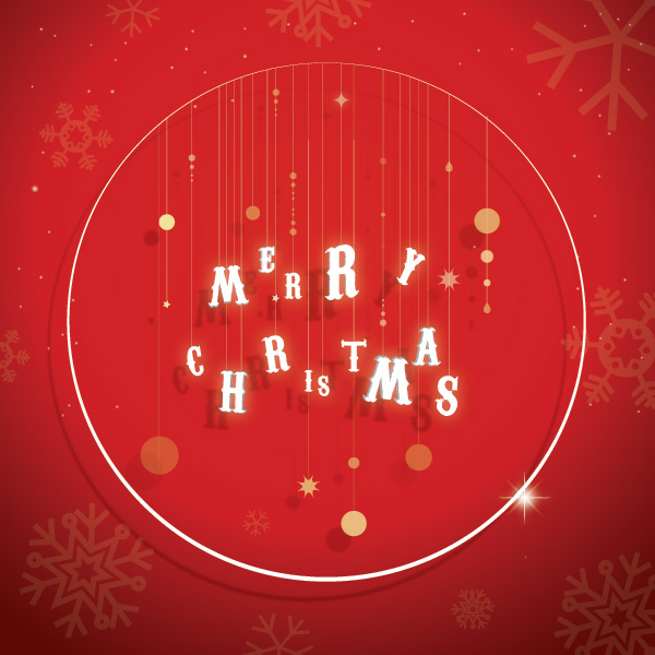 Christmas red background vector