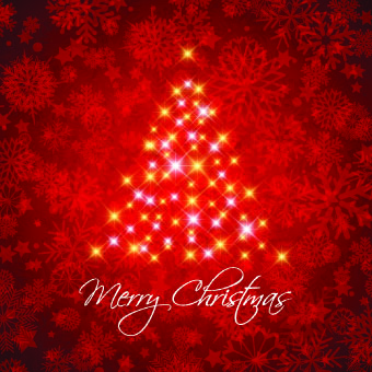 Christmas tree background vector graphics