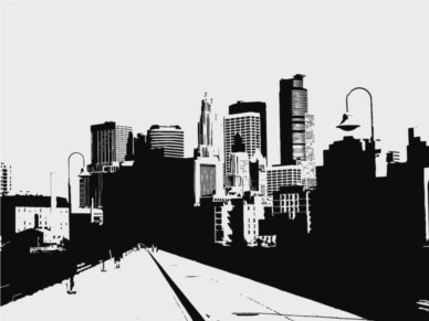 City Road Illustration vector