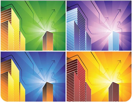 City Style Backgrounds vector