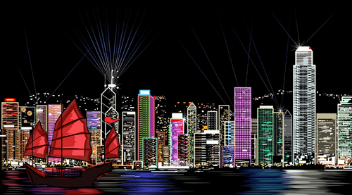 City background design 3 vector