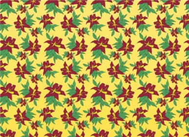 Classic Flowers Pattern shiny vector