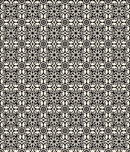 Classic floral pattern 4 vector graphics