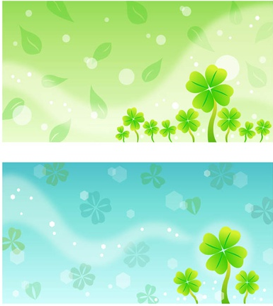 Clover Background Templates art vector