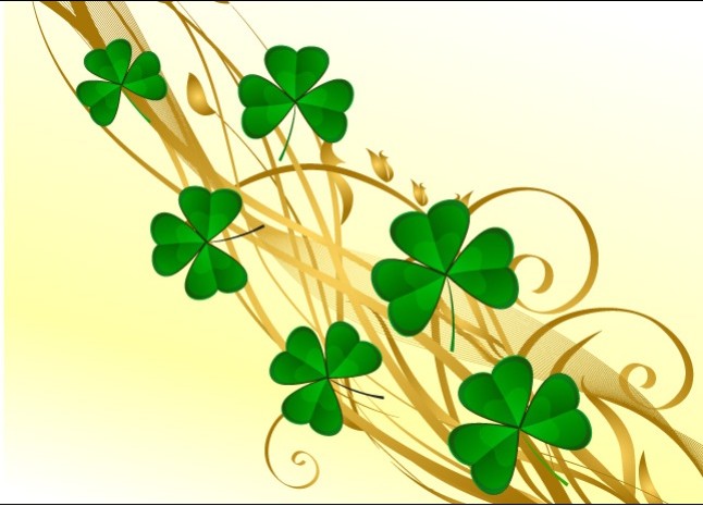 Clover Background vectors graphic