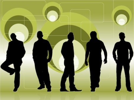 Club People Silhouettes vector graphic