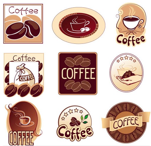 Coffee Labels graphic vector