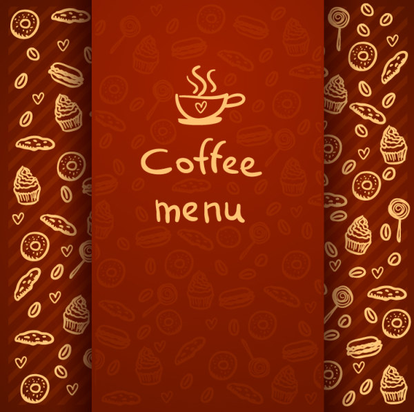 Coffee menu design elements 5 vector