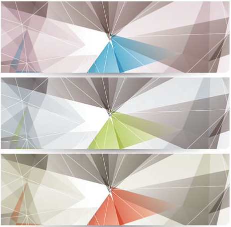 Color Abstract Banners vector design