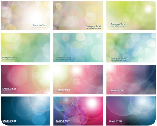 Color Abstract Cards vector graphic
