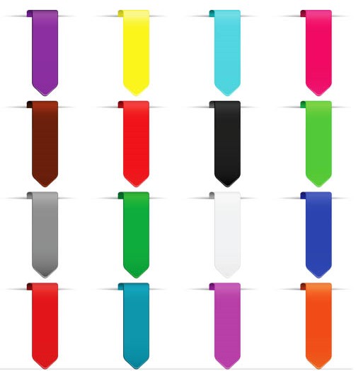 Color Bookmarks vector