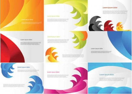 Color Business Cards Templates vector