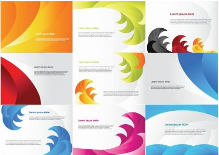 Color Business Cards Vector