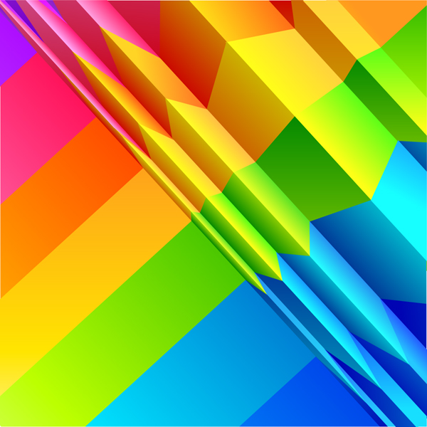 Color Origami background vector
