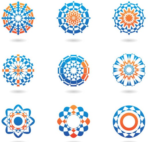 Color Ornamental Symbols vector