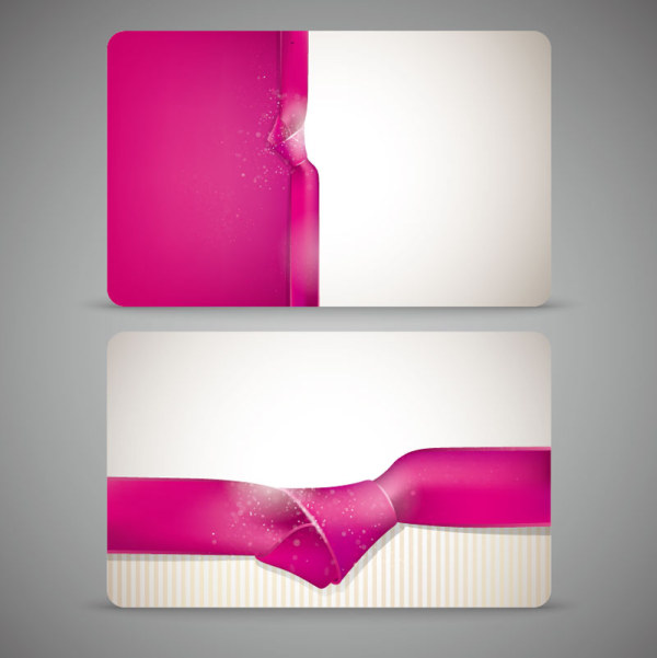 Color Ribbon and card 3 vector