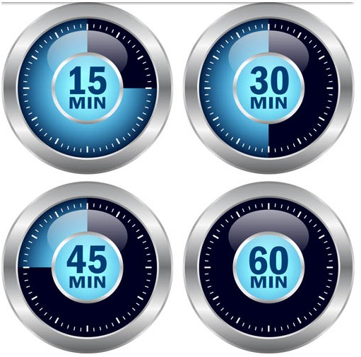 Color Round Timers vector