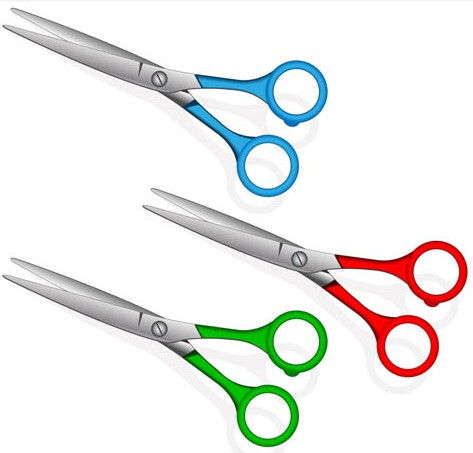 Color Scissors graphic vector