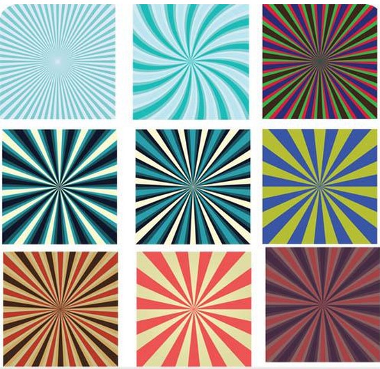 Color Stars Patterns design vector