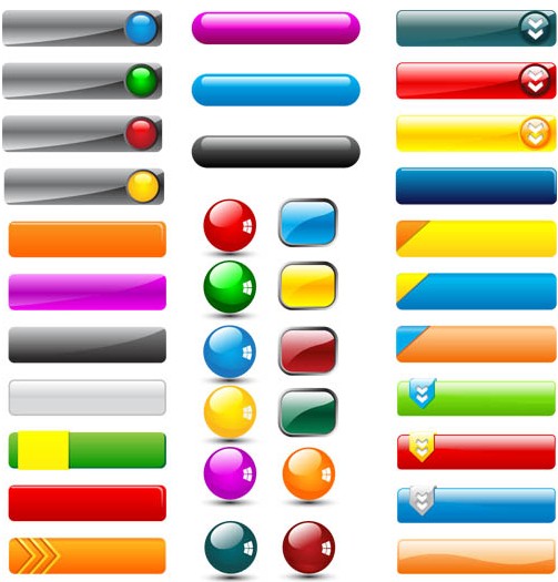 Color Web Elements art vector