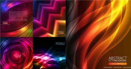 Color light effect background creative vector