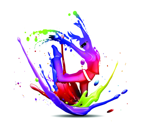 Color paint free 1 vector