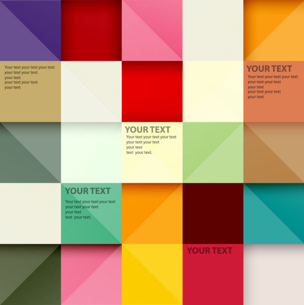 Color squares background 1 vector