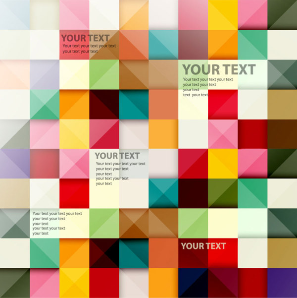 Color squares background 2 vector