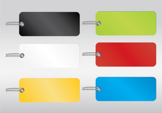 Colored Vector Tags