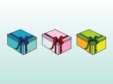 Colorful Birthday Presents design vectors