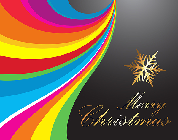 Colorful Christmas Background vector
