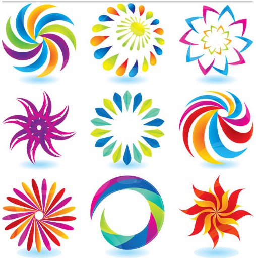 Colorful Circle Logotypes vector graphics
