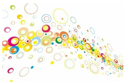 Colorful Circles Background Illustration vector