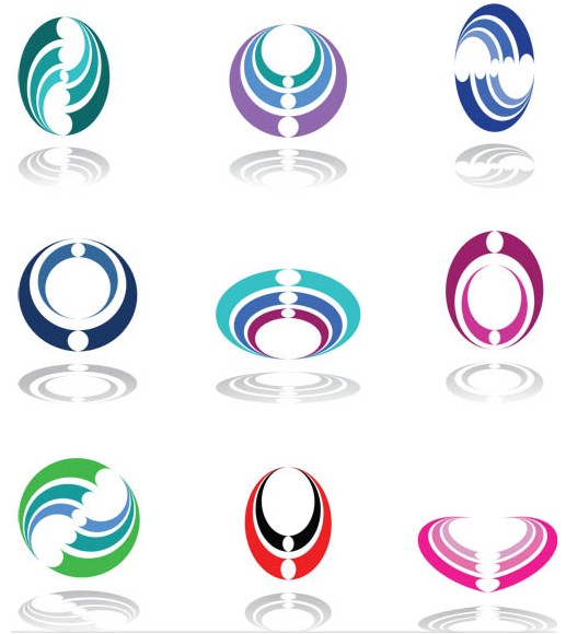 Colorful Geometric Logo art vector graphics