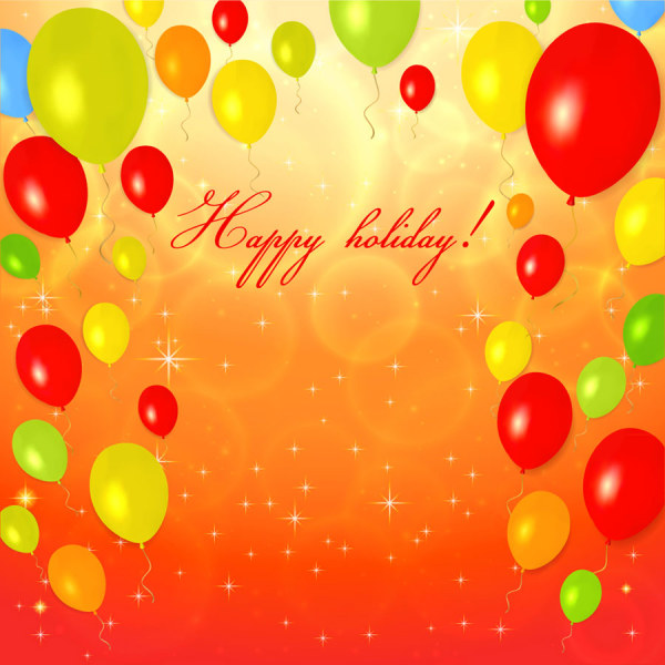 Colorful Happy Birshday style 4 vector
