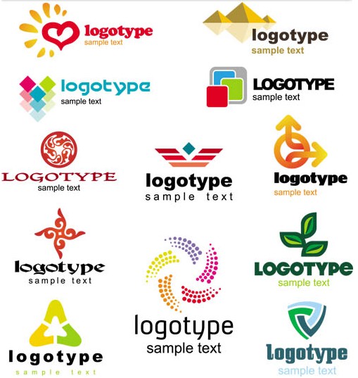 Colorful Logotypes design vectors
