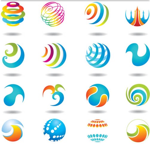 Colorful Round Elements vector