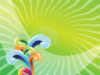 Colorful Swirls background vector