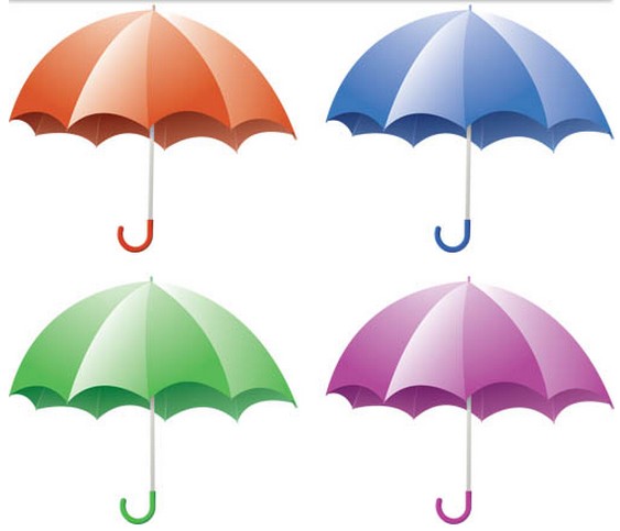 Colorful Umbrellas vector