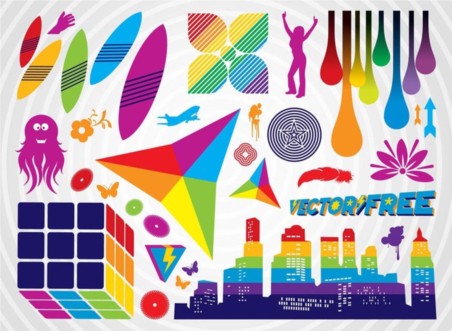 Colorful Clip Art Graphics vectors material