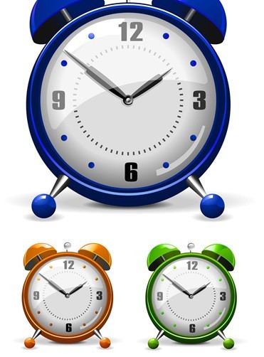 Colorful alarm design vector