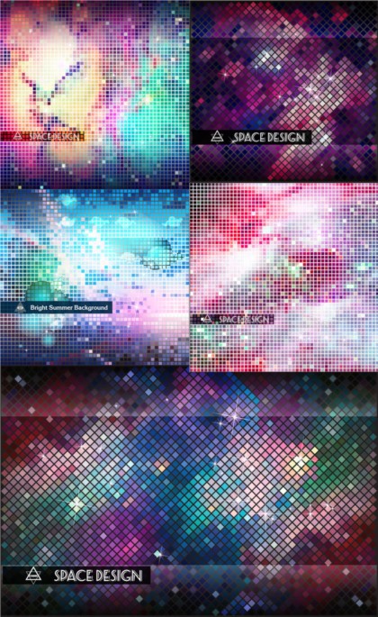 Colorful bright background shiny vector